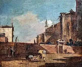 Paysage avec figures par Francesco Guardi