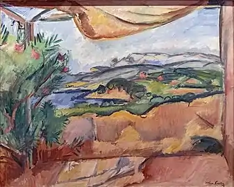 Paysage sur la terrasse (1909), Toulouse, fondation Bemberg.