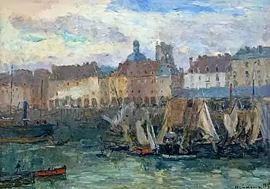 Port de Dieppe par  Albert Lebourg