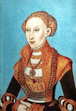 Portrait de Sibylle de Clève, électrice de Saxe Fondation Bemberg Toulouse