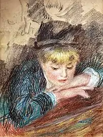 Portrait de jeune fille par Auguste Renoir