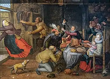 Scène d'auberge par Pieter Brueghel le Jeune