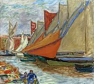 Voiliers au sec (1914)