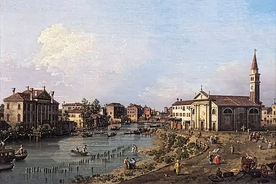 Les moulins sur la Brenta par Canaletto 1740Fondation Bemberg