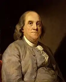 Benjamin Franklin, alors ambassadeur des États-Unis en France.