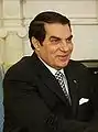 Ben Ali,président de la Tunisie de 1987 à 2011,photographié en 2004.