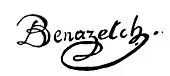 signature de Charles Benazech
