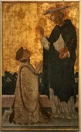 Bonifacio Bembo (attr.): Pigello Portinari e San Pietro Martire (1460).