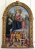 Benedetto Coda, Vierge à l'Enfant avec Saints et Anges.