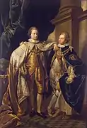 Benjamin West. Portrait de George IV, prince de Galles, et du prince Frédéric d'York