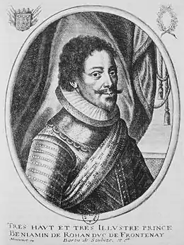 Benjamin de Rohan dit « le duc de Soubise» (1583-1642) duc de Frontenay.