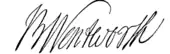 signature de Benning Wentworth