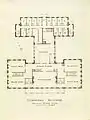 Plan du deuxième étage du réfectoire.