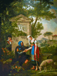 La Diseuse de bonne aventure (1812), musée de l'Échevinage de Saintes.