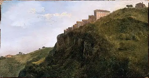 Ville italienne sur une colline (vers 1845), Boston, musée des Beaux-Arts.