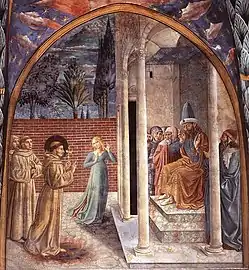 San Francesco et le Sultan de Babylone, chapitre 24, Benozzo Gozzoli.