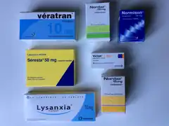 Boîtes de benzodiazépines.