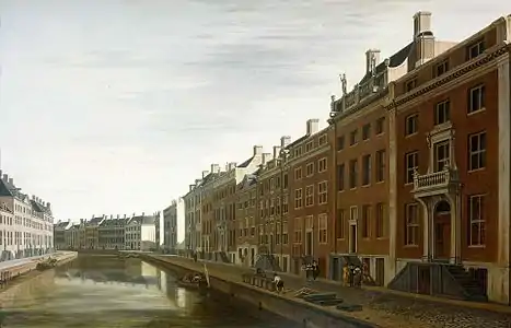 La Courbure dans le Herengracht près du Nieuwe Spiegelstraat à Amsterdam(1672), Amsterdam, Rijksmuseum.