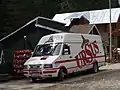 Un ancien camion de livraison Ursus, en Roumanie.