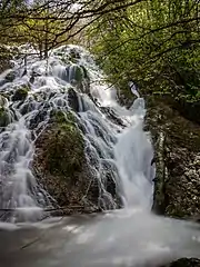 Cascade des Herrerías sur l'Inglares (es), Berganzo, route de l'eau (es)