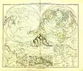 Land und Wasserteilung pour l'Atlas der Hydrographie, 1891