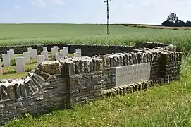 Berles Position military Cemetery, dans le Pas-de-Calais.