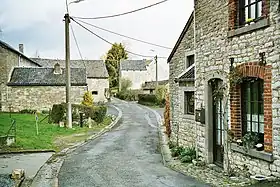 Habitat typique du Condroz. Village de Berleur dans la commune d'Anthisnes.