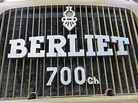 Calandre du Berliet T100