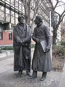 Statue de Beuth et Humboldt dans le Tiergarten à Berlin (1878)