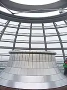 À l'intérieur du Dôme du Reichstag en 2012.