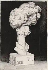 Hector Berlioz, lithographie de Charles Ramelet d'après le buste de Dantan, Paris, Bibliothèque nationale de France.
