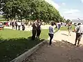 Un concours de pétanque,