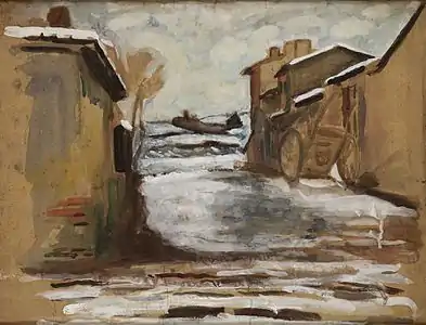 Neige à Plaisance-du-Touch, musée des Augustins