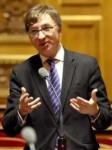 Bernard Fournier, sénateur de la Loire, Président de l'UJP (1978-1986).