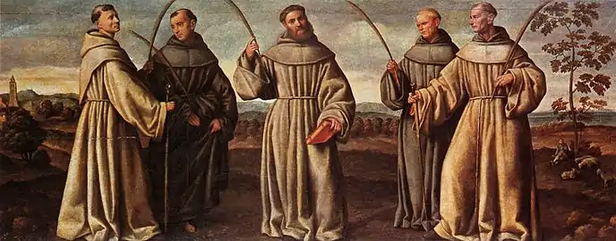 Les Martyrs franciscains, Bernardino Licinio.