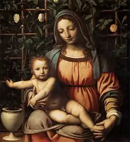 Bernardino Luini, La Vierge de la roseraie.