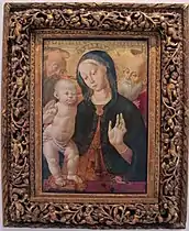 Bernardino Fungai, Madone à l'enfant, avec deux saints ermites, vers 1500.