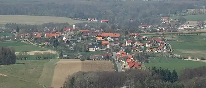 Bernartice nad Odrou : vue générale.