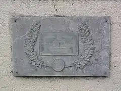 Plaque commémorative du 5 mars 1814.