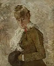 Berthe Morisot, Hiver ou Femme au manchon, 1880.