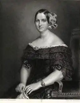 Marie-Christine de Bourbon-Siciles d'après Franz Xaver Winterhalter.
