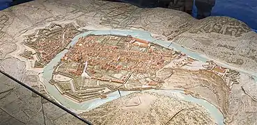 Plan-relief de Besançon (1720-1722, en réserve).