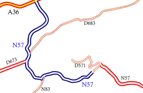 Carte de la route.