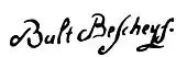 signature de Balthazar Beschey