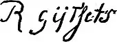 signature de Pieter Gysels