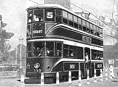 Bombay (Mumbai) tramcar No. 133, dans les années 1920