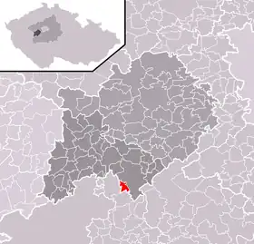 Localisation de Běštín