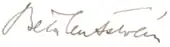 signature d'István Bethlen