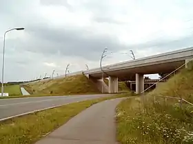 La ligne de la Betuwe près Tiel