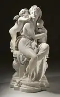 Entre deux Amours; 1867, marbre, musée d'art du comté de Los Angeles.